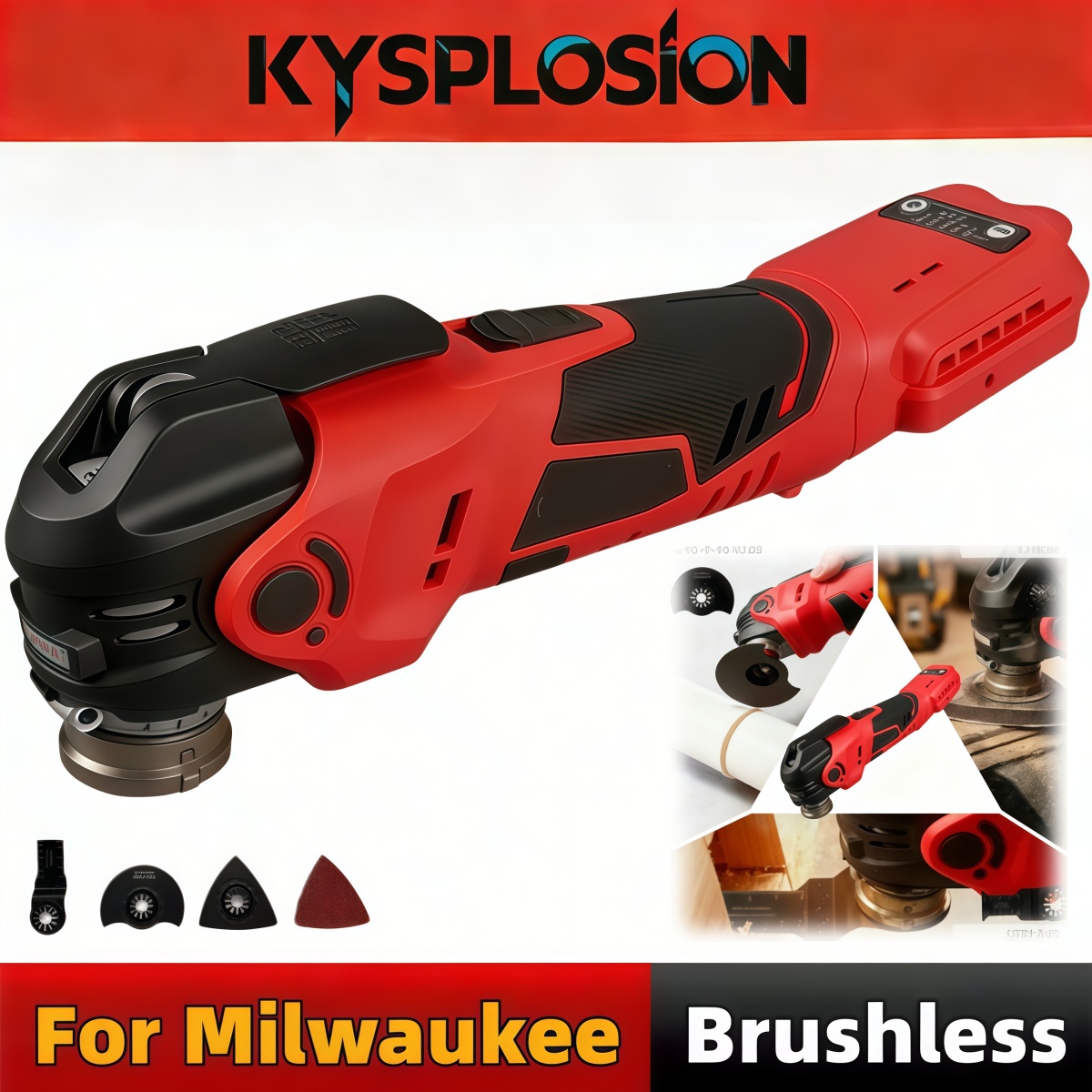 Pole Saw Cordless - 5-biegowy bezszczotkowy, akumulatorowy, oscylacyjny narzędzie wielofunkcyjne,