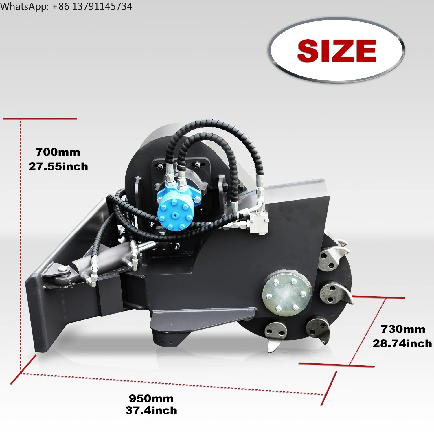 Stump Grinder Attachment - Przystawka do frezowania pni jest przystawką