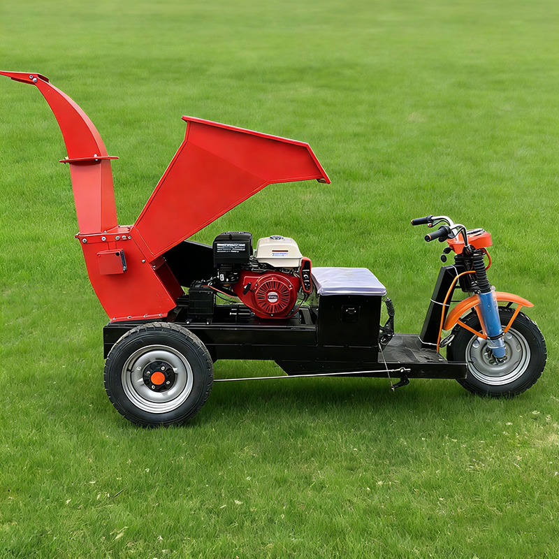 Garden Shredder Chipper - Trójkołowy kruszarka do gałęzi drzew, mobilna