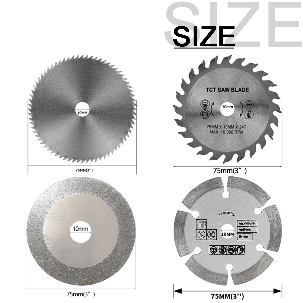4/8 szt. 75mm 3-calowe tarcze  – Stump Grinder Attachment recenzja i cena